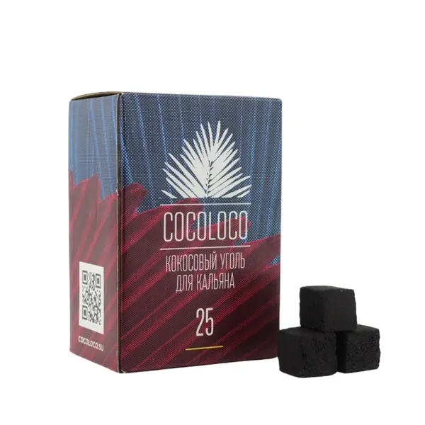 CocoLoco Кокосовый уголь, 25 мм
